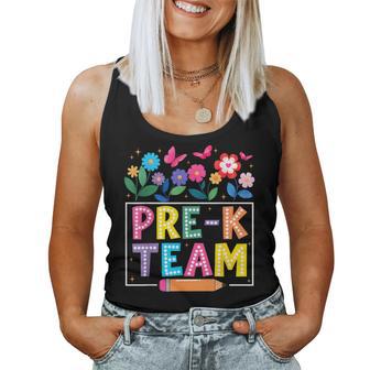 Pre-K Team Flower Back To School Teacher Boy Girl Women Tank Top - Thegiftio UK