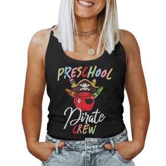 Preschool Prek Teacher Pirate Crew Squad First Day Of School Women Tank Top - Thegiftio UK