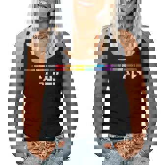 Proud Ally Bars Equality Lgbtq Rainbow Flag Gay Pride Ally レディースタンクトップ - Kawaiitshirt