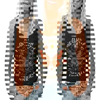 Proud Daughter Of Immigrants Butterfly Flowers Women Tank Top - Seseable