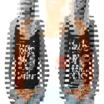 Proud Football Sister Football Player's Sister Women Tank Top - Thegiftio