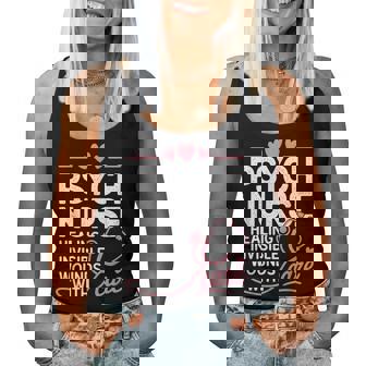 Psych Nurse Mental Health Psychiatric Nursing Appreciation レディースタンクトップ - Kawaiitshirt