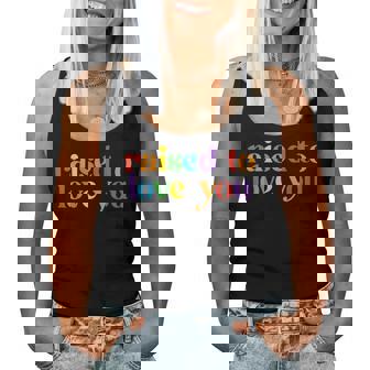 Raised To Love You Lgbtq Pride Month Equality Boys Girls Women Tank Top - Thegiftio