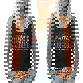 Red White And Blue Usa Patriotic For Women Women Tank Top | Mazezy