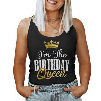 Regalo Divertido Para Fiesta De Cumpleaños A Juego Con Texto I I'm The Birthday Queen Camiseta sin mangas para mujer - Regaloses