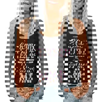Retired Teacher Full Time Mimi Flower Retirement Mom Women Tank Top - Thegiftio