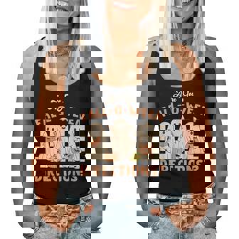 Retro Are You Fall O Ween Directions Teacher Halloween Ghost Women Tank Top | Mazezy