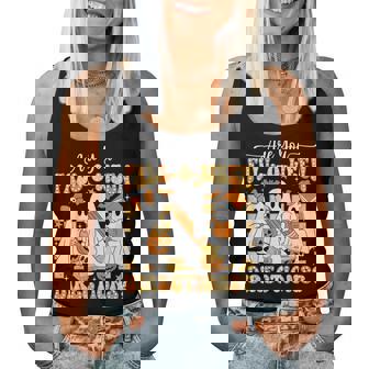 Retro Are You Fall O Ween Directions Teacher Halloween Ghost Women Tank Top - Seseable