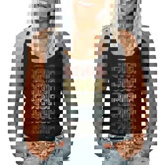 Retro Gaga First Name Personalized Gaga Groovy Vintage Women Tank Top - Thegiftio