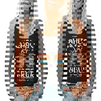 Retro School's Out Forever Retirement 2025 Retired Teacher Women Tank Top | Mazezy