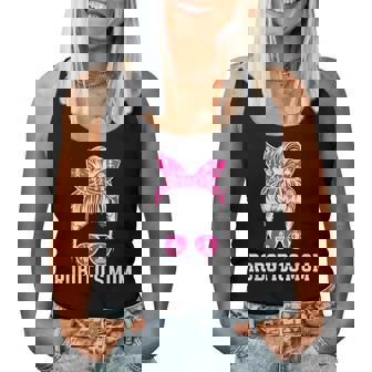 Robotics Mom Of A Robotics Engineer Mama Messy Bun Women Tank Top - Monsterry