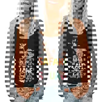 Safari Teacher Squad Guides Quietly Through Wild Days Women Tank Top - Thegiftio