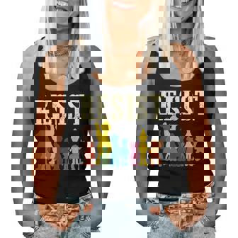 Save Resist Political Protest Rainbow Character Colours Women Tank Top | Mazezy