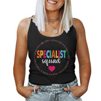 School Support Specialist Squad Teacher Squad Reading Sped Women Tank Top - Thegiftio UK