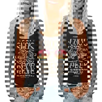 Schools Out Forever Sunglasses Teacher Retirement 2025 Women Tank Top - Thegiftio