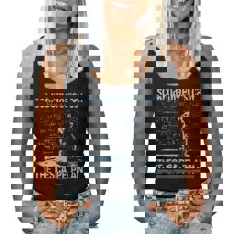 Schrödinger's Cat Of The Escape Plancience Teacher Tank Top Frauen - Seseable