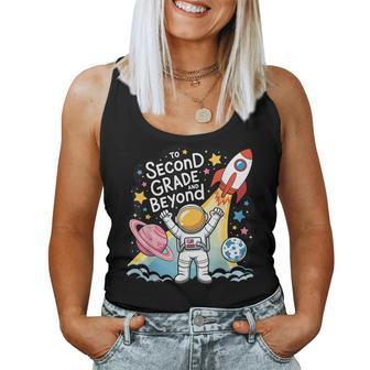 Second Grade And Beyond Space 2Nd Grade First Day Of School Women Tank Top - Thegiftio UK