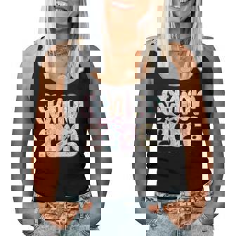 Senior 2026 Class Of 2026 Coquette Pastel Floral Lace Bow Women Tank Top - Thegiftio