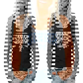 Senior Floral Senior 2026 Class Of 2026 Senior Blue Bow 2026 Women Tank Top - Thegiftio