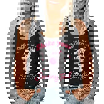 Shake Your Bunny Tail 愛らしいバブルガム レディースタンクトップ - Kawaiitshirt
