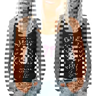 Sideline Social Club Coquette Soccer Mom Sister Brother Women Tank Top - Thegiftio