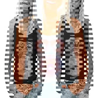 Singe Drôle Soufflant L'estomacisage De Singe Soufflant L'estomac Débardeur pour femme - Cadeauxyz
