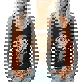 Singe Émoticône Animal Africain Pour Filles Garçons Et Enfants Débardeur pour femme - Cadeauxyz