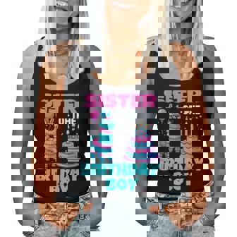 Sister Birthday Boy Llama Pinata Party Family Mathing Women Women Tank Top - Thegiftio