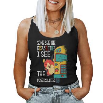 Sped Teacher Algunosen Las Discapacidades Camiseta sin mangas para mujer - Regaloses