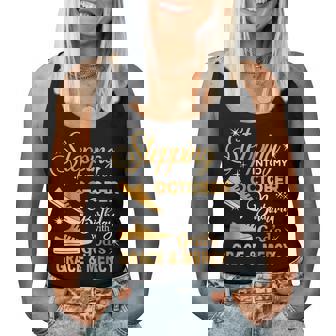 Stepping Into My October Birthday With God Grace Mercy Women Tank Top - Thegiftio