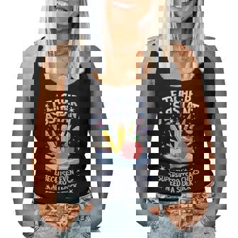 Superhero Sidekick Teaching Teach School Teacher Assistant Women Tank Top - Thegiftio