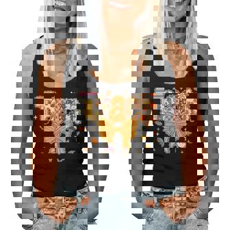 Thanksgiving Teacher Pencil Bow One Thankful Teacher Fall Women Tank Top - Thegiftio