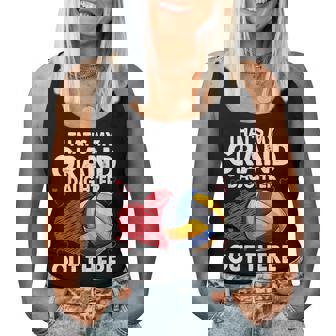 That's My Granddaughter Out There Volleyball For Grandma Women Tank Top - Thegiftio