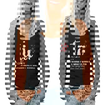 Tia Like A Mom Only Cooler Aunt Auntie Women Tank Top - Thegiftio