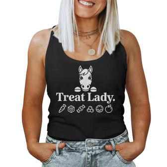 Treat Lady Horse Mom Equestrian Lover Treat Lady Horse Women Tank Top - Thegiftio UK