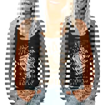 I Turn Coffee Into Chapters 本の虫 読書 レディースタンクトップ - Kawaiitshirt