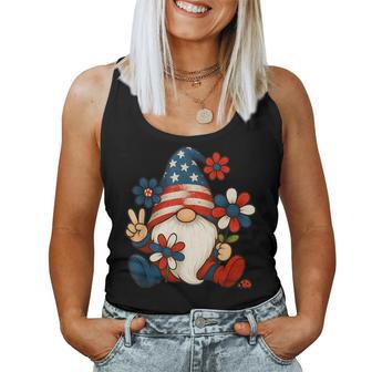 Usa Flag 4Th Of July Gnome And Beetle For & Women Women Tank Top - Thegiftio UK