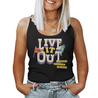 Vbs 2025 Christian Youth Camp Live It Out Bible School Women Tank Top - Thegiftio UK
