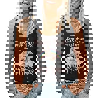 Vintage Chainsaw Bunny Rage Horror Movie Graphic レディースタンクトップ - Kawaiitshirt