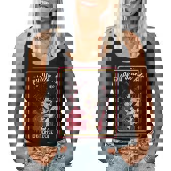 Vintage Horror Play With Me Haunted Ichimatsu Doll レディースタンクトップ - Kawaiitshirt