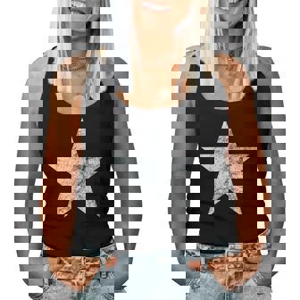 Vintage White Retro Star For & Women Boys & Girls Women Tank Top - Thegiftio