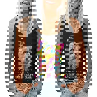 Vintage Yorkie Mom Mother Day Women Tank Top | Mazezy