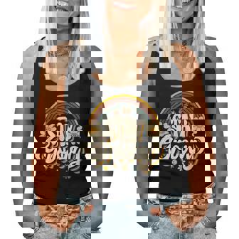 Vintagetay A Groovy 60S 70S Peace Positive Mind ヒッピー レディースタンクトップ - Kawaiitshirt