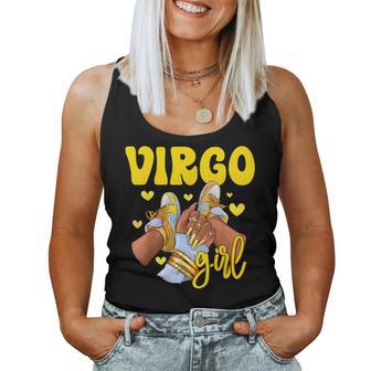 Virgo Girl Shoes Sneakers Zodiac Sign Black Women Women Tank Top - Thegiftio UK