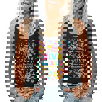 Viva Mexico Independence Day Sombrero Hat Mexican Women Women Tank Top - Thegiftio