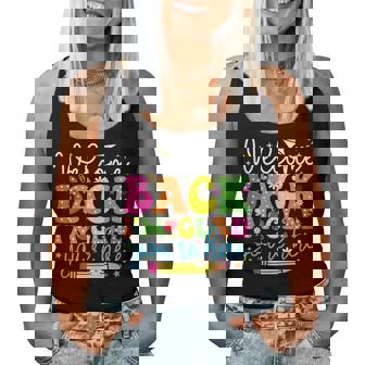 Welcome Back I'm Glad You're Here Back To School Teacher Women Tank Top | Mazezy