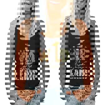 Wild About Learning Teacher Student Back To School Safari Women Tank Top - Monsterry