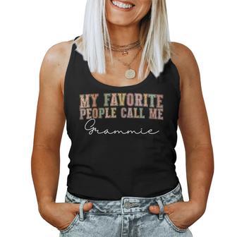 Wildflowers Grammie Floral Mother's Day Grammie Women Tank Top - Thegiftio UK