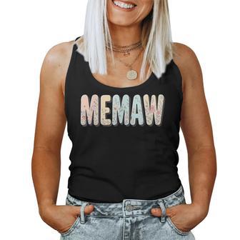 Wildflowers Memaw Floral Mother's Day Memaw Women Tank Top - Thegiftio UK