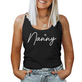 Women's Nanny Cute Mother's Day In British Grandma Women Tank Top - Thegiftio UK